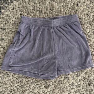 Purple tna terry cloth shorts